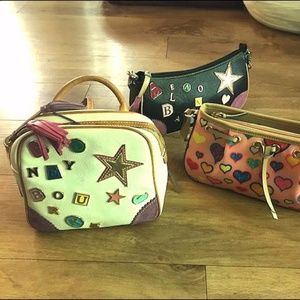 DOONEY & BOURKE CHARM LEATHER BACKPACK + 2 FREE!!